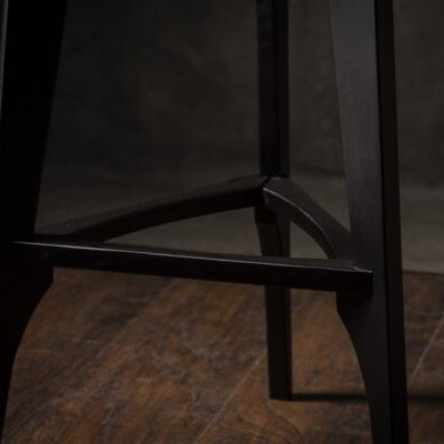 Black Wooden Bar Stool