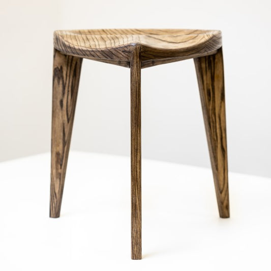 Asa Oku L Wooden Stool
