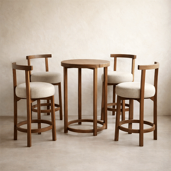 Luka Walnut Bar Table
