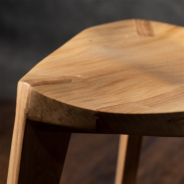 Kurumi Oku Natur L Wooden Stool