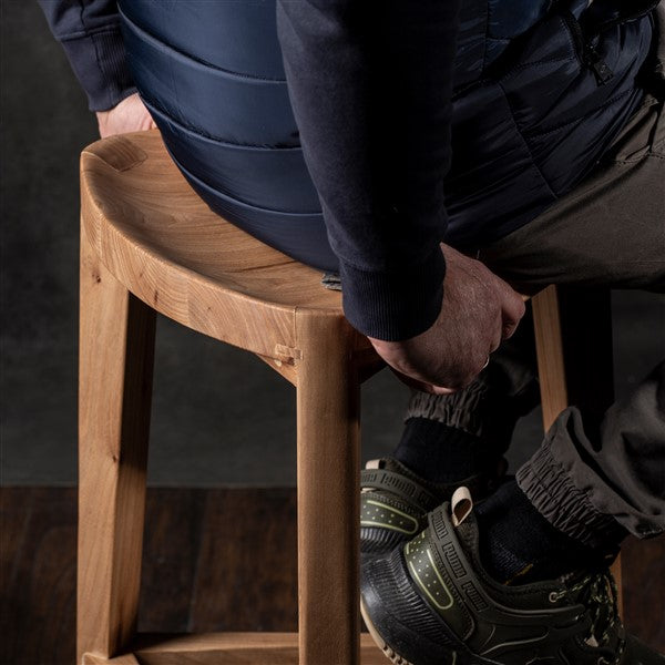 Elm Wooden Bar Stool – 40 cm