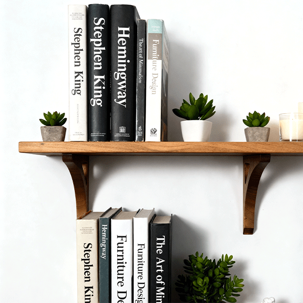 Ana – Wooden Walnut Shelf