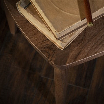 Nora Wooden Side Table – Japandi Walnut Design