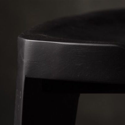 Black Wooden Bar Stool