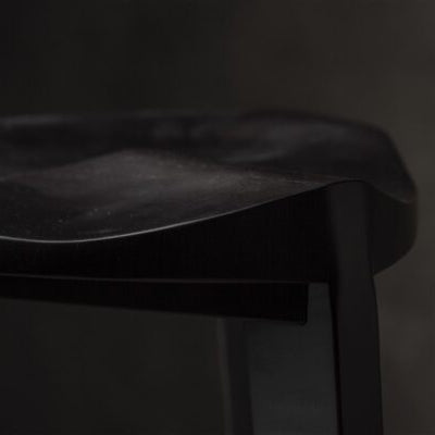 Black Wooden Bar Stool