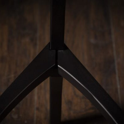 Black Wooden Bar Stool