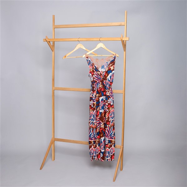 Oak Wooden Clothes Stand