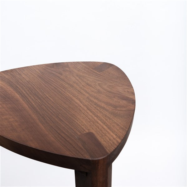 Straight Walnut Bar Stool