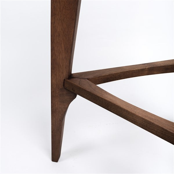 Straight Walnut Bar Stool