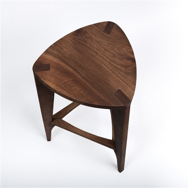 Straight Walnut Bar Stool