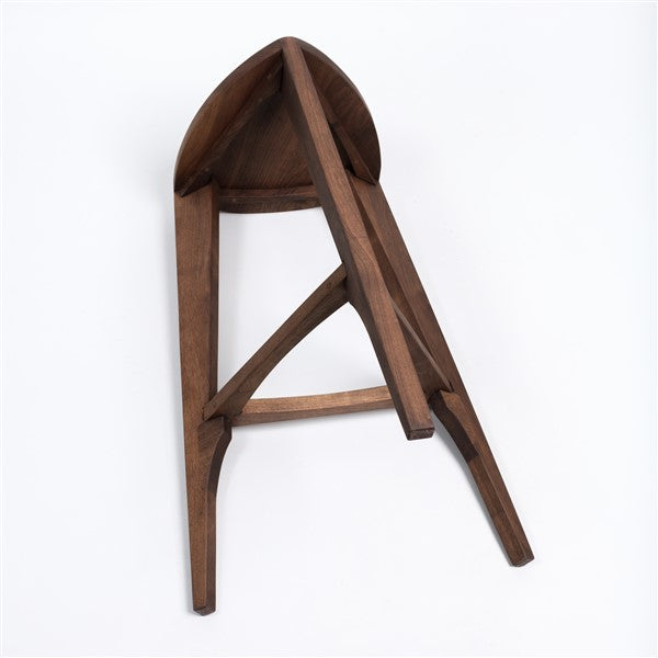Straight Walnut Bar Stool