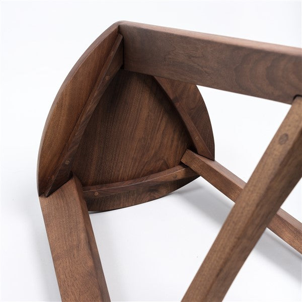 Straight Walnut Bar Stool