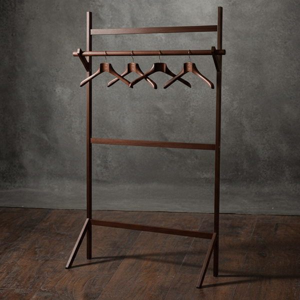 Walnut Wooden Clothes Stand