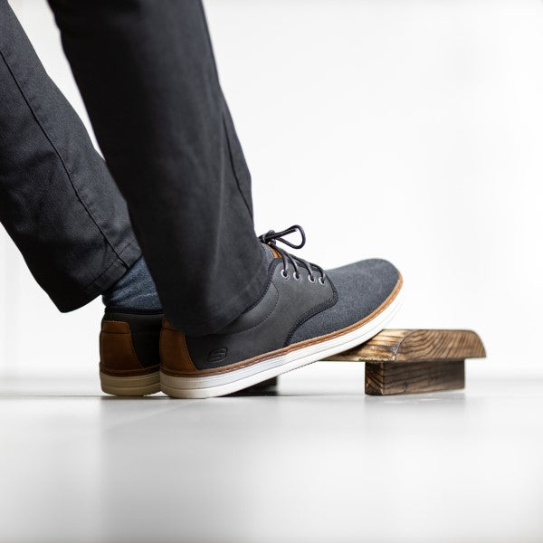 Asa Oku L Wooden Stool Set with Footrest