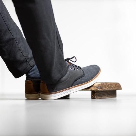 Asa Oku L Wooden Stool Set with Footrest