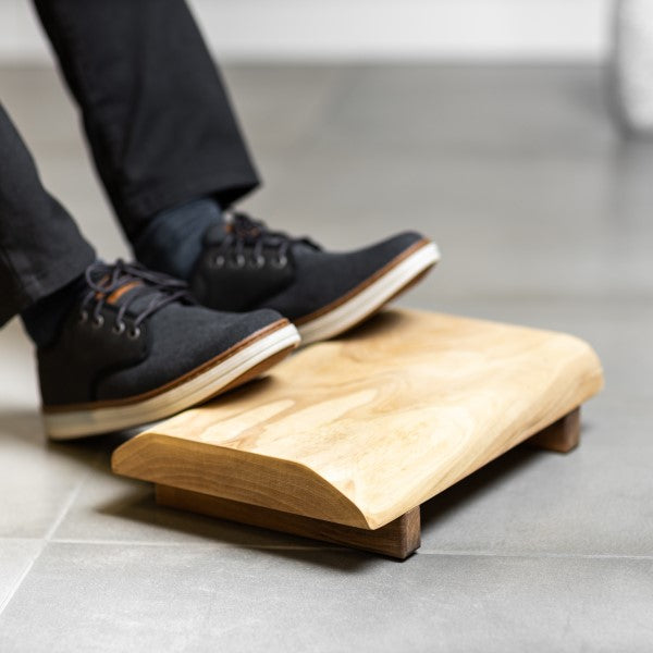 Asa Oku L Wooden Stool Set with Footrest