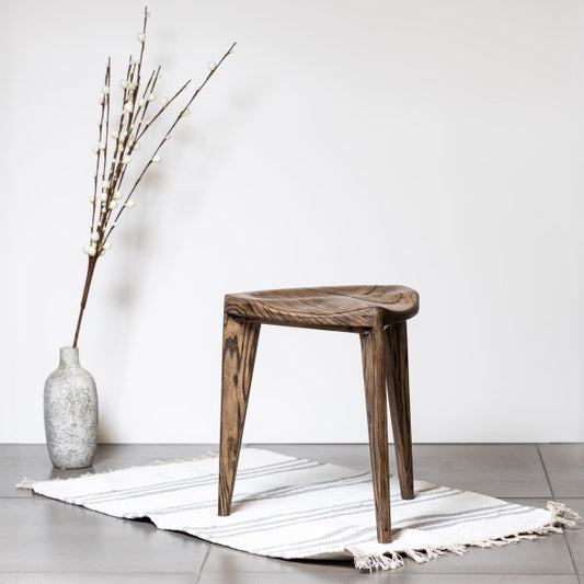 Asa Oku L Wooden Stool