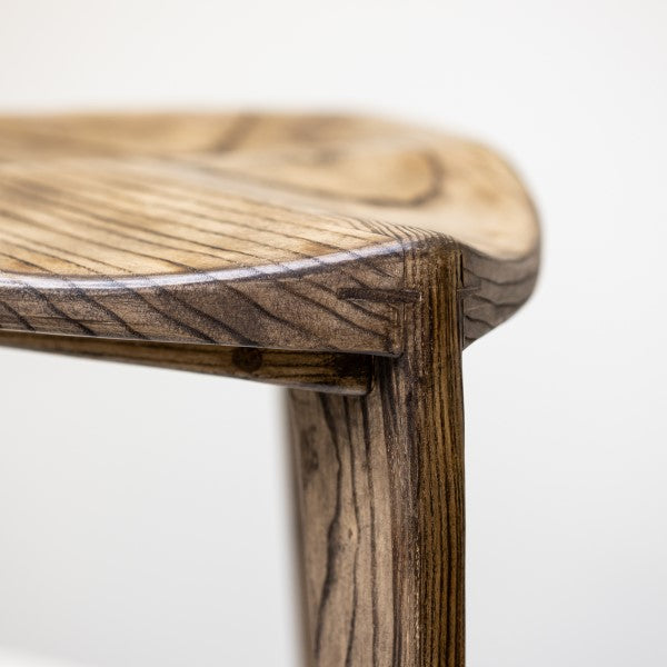 Asa Oku L Wooden Stool Set with Footrest