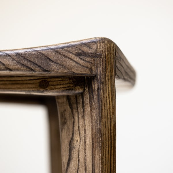 Asa Oku L Wooden Stool Set with Footrest