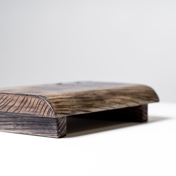 Asa Oku L Wooden Stool Set with Footrest