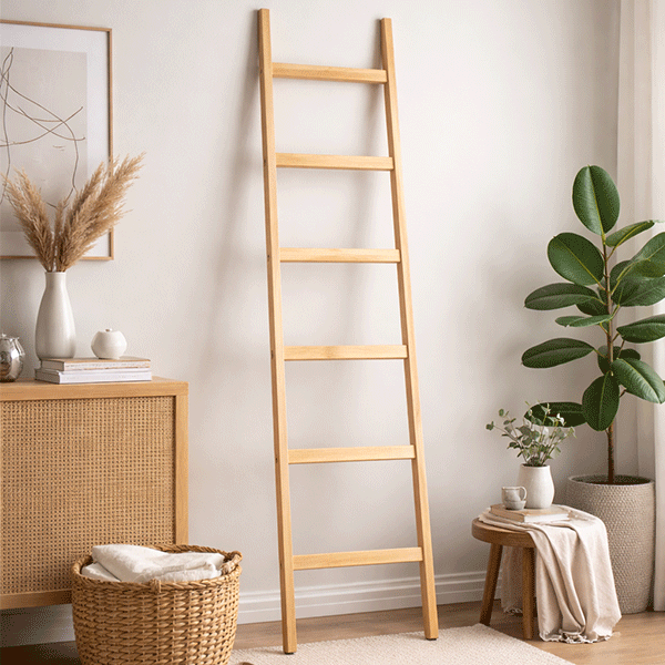 Wooden Ladder Clothes Stand