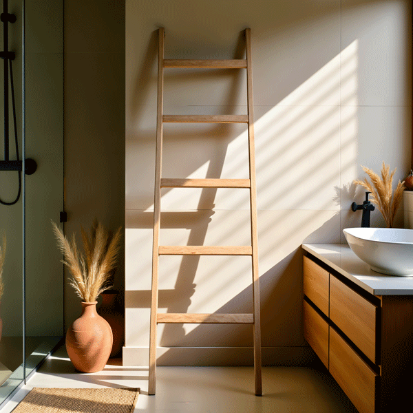 Wooden Ladder Clothes Stand