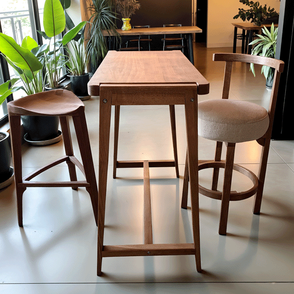 Miyabi Walnut Bar Table