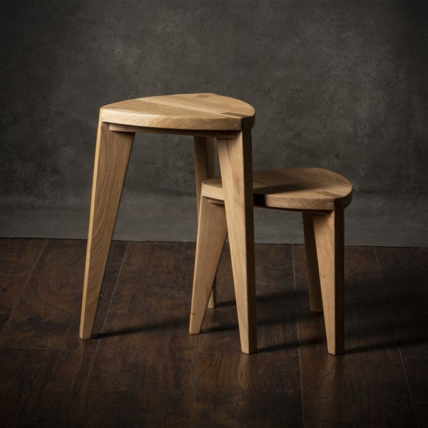 Oak Wooden Side Tables M (Set)