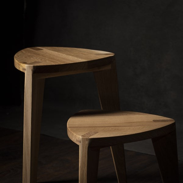 Oak Wooden Side Tables M (Set)