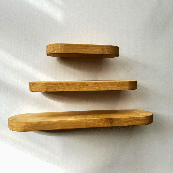 Three-Piece Wooden Shelf Triola
