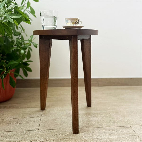 Kado Wooden Side Table – Handcrafted Elegance