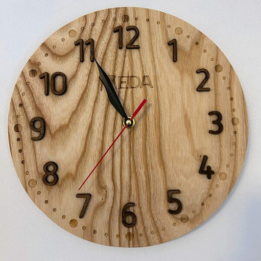 3D Wooden Wall Clock