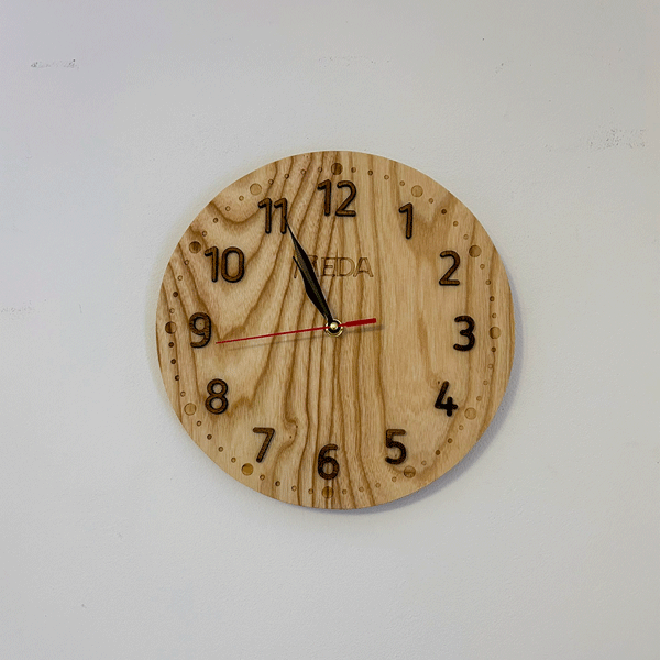 3D Wooden Wall Clock