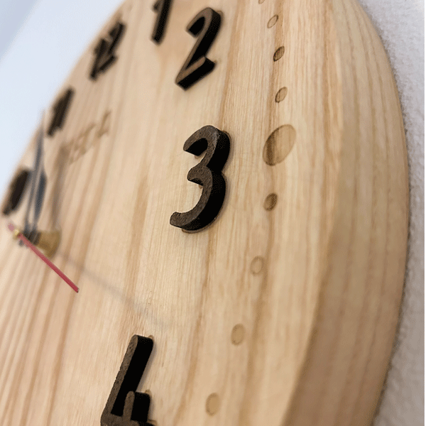 3D Wooden Wall Clock