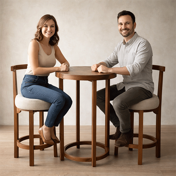 Luka Walnut Bar Table