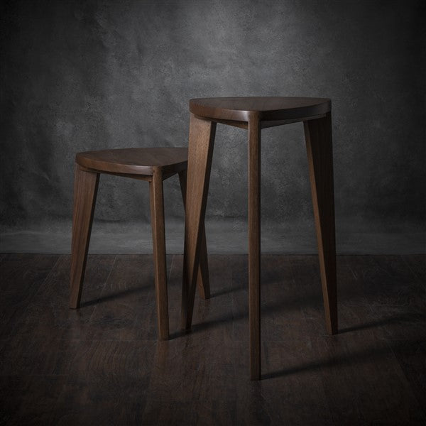 Takai Walnut Side Table Set – Tall Set 45 cm & 60 cm