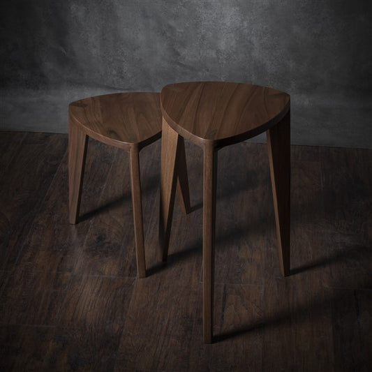 Takai Walnut Side Table Set – Tall Set 45 cm & 60 cm