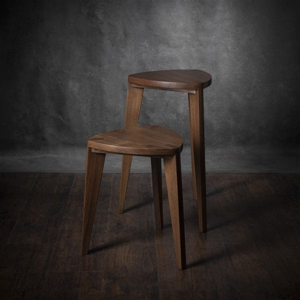 Takai Walnut Side Table Set – Tall Set 45 cm & 60 cm