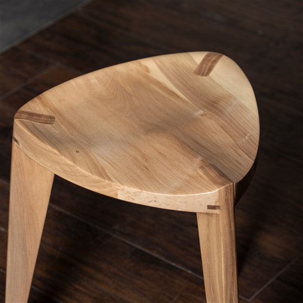 Kurumi Oku Natur L Wooden Stool