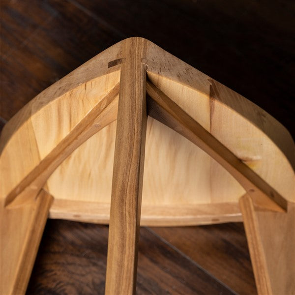Kurumi Oku Natur L Wooden Stool