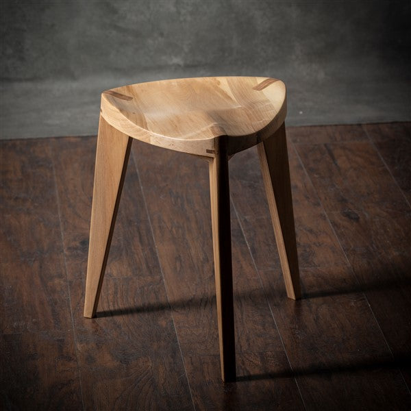 Kurumi Oku Natur L Wooden Stool