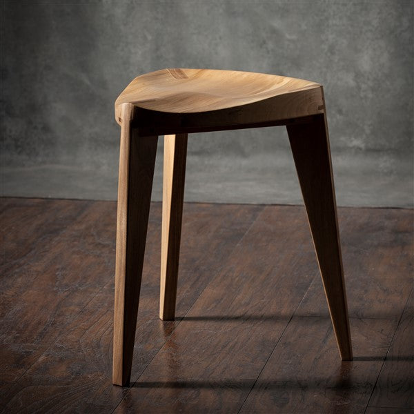 Kurumi Oku Natur L Wooden Stool