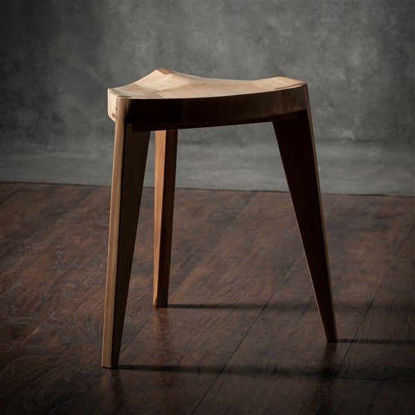 Kurumi Oku Natur L Wooden Stool