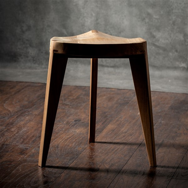 Kurumi Oku Natur L Wooden Stool