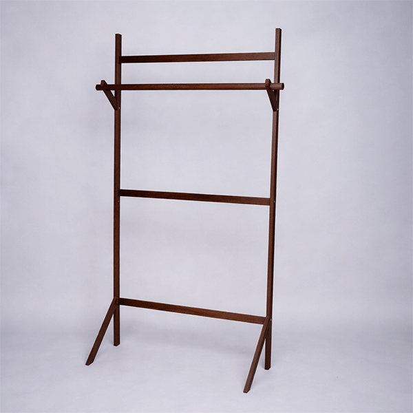 Walnut Wooden Clothes Stand