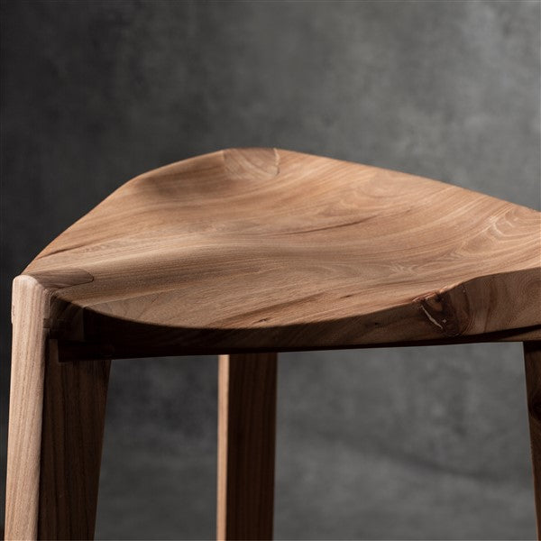Elm Wooden Bar Stool – 40 cm